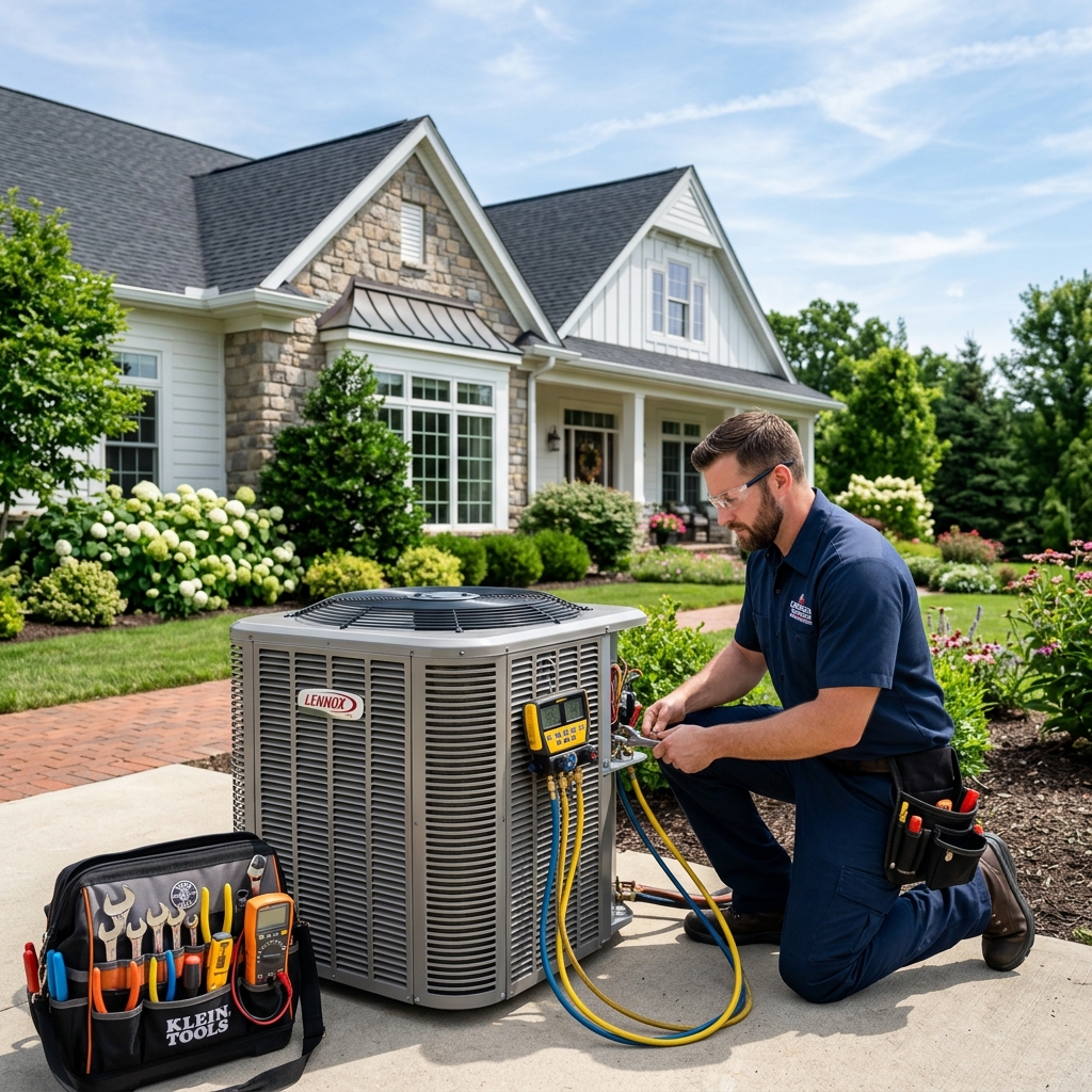 Professional AC repair HVAC technician in your area